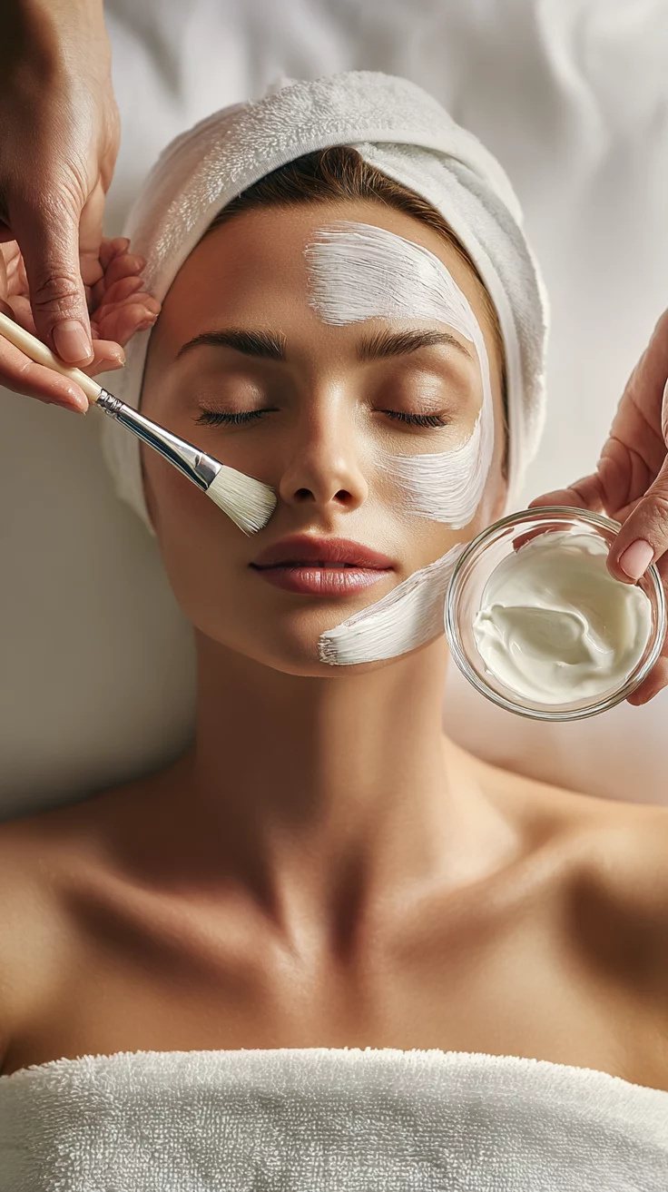 Maca do spa com aromatizadores e luz suave